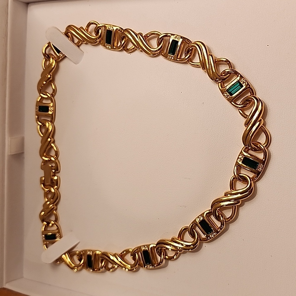Vintage Swan Swarovski Crystal Collar Necklace